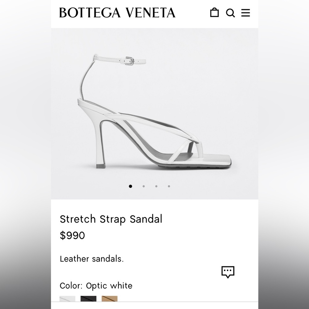 Bottega stretch strap sandals